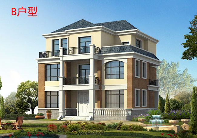 150平左右新農村自建房設計圖，含外觀效果圖