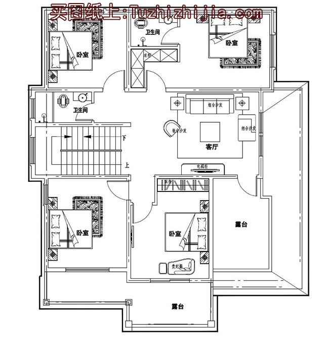 150平左右新農村自建房設計圖，含外觀效果圖