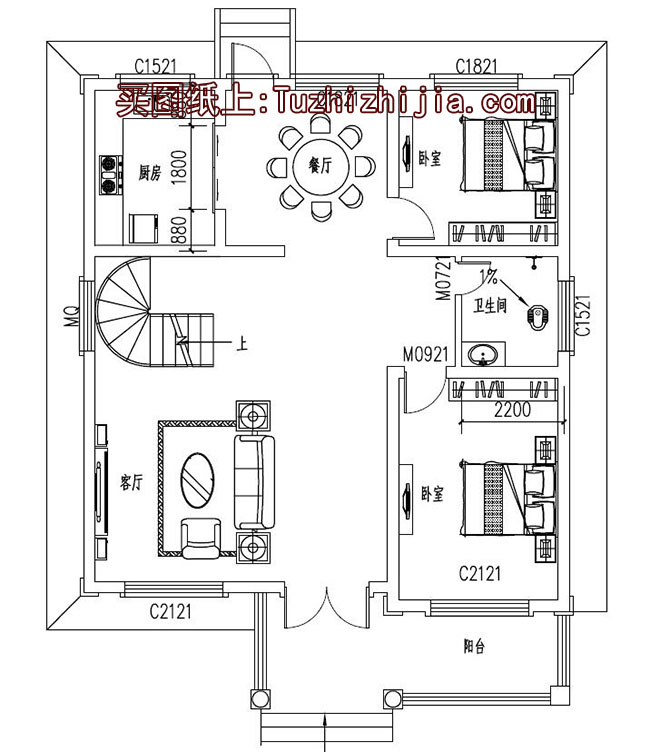 農(nóng)村三層復(fù)式自建樓房設(shè)計圖，外觀圖大氣