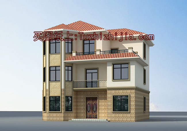 135平鄉(xiāng)村三層復(fù)式樓房設(shè)計圖，自建房推薦