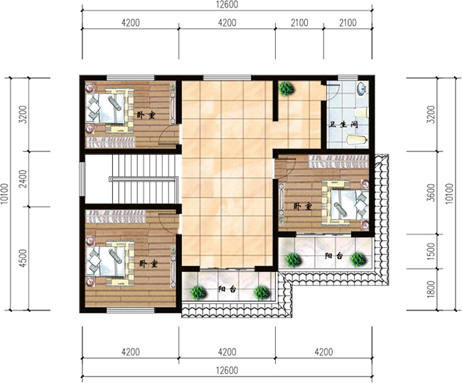 私家二層農(nóng)村自建房設(shè)計圖及效果圖，造價20萬左右