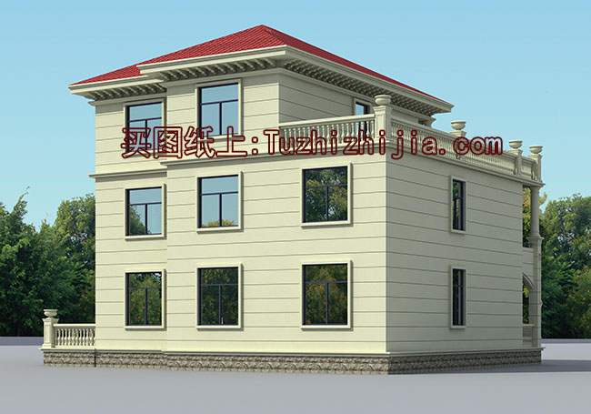 帶地下室三層復(fù)式別墅設(shè)計方案，全套設(shè)計圖+效果圖