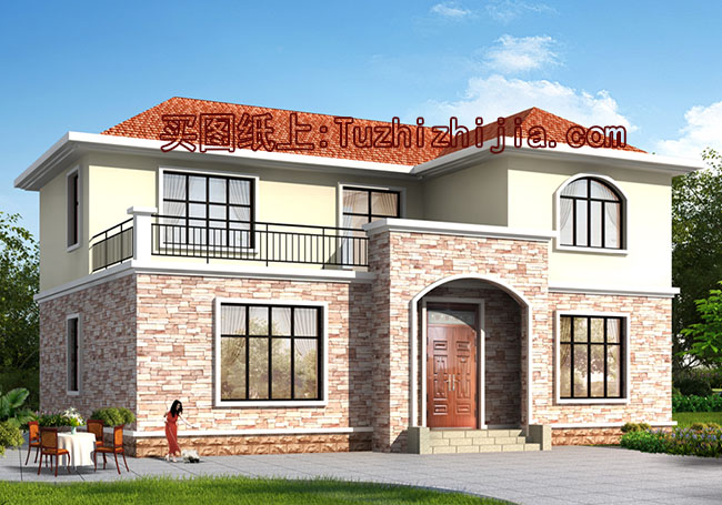 簡單農(nóng)村自建二層樓房設(shè)計圖，南北通透