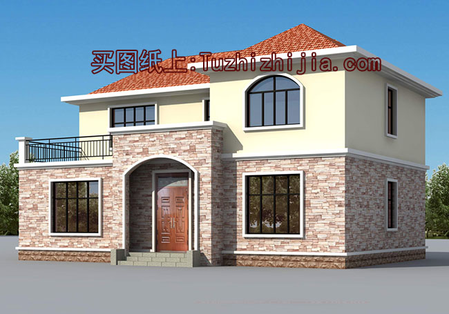 簡單農(nóng)村自建二層樓房設(shè)計圖，南北通透