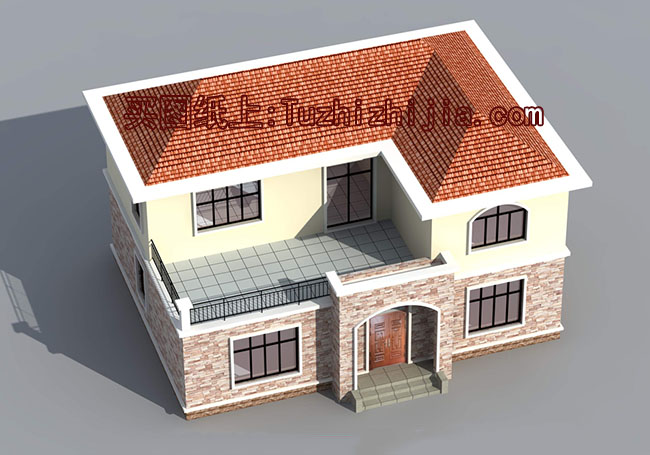 簡單農(nóng)村自建二層樓房設(shè)計圖，南北通透