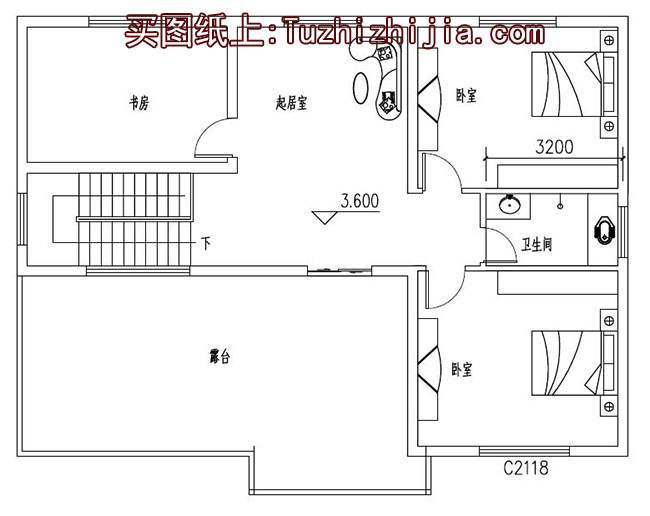 簡單農(nóng)村自建二層樓房設(shè)計圖，南北通透