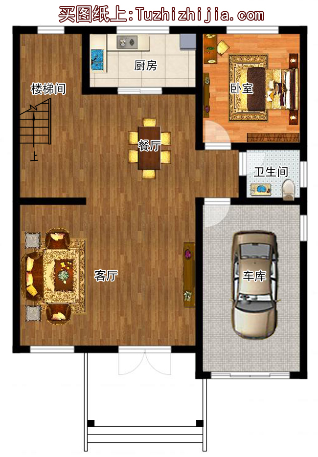 110平預(yù)算20萬(wàn)內(nèi)三層別墅設(shè)計(jì)圖，含效果圖
