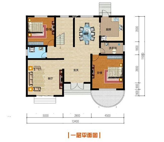 二層美式自建別墅設(shè)計圖，全套施工圖+外觀效果圖