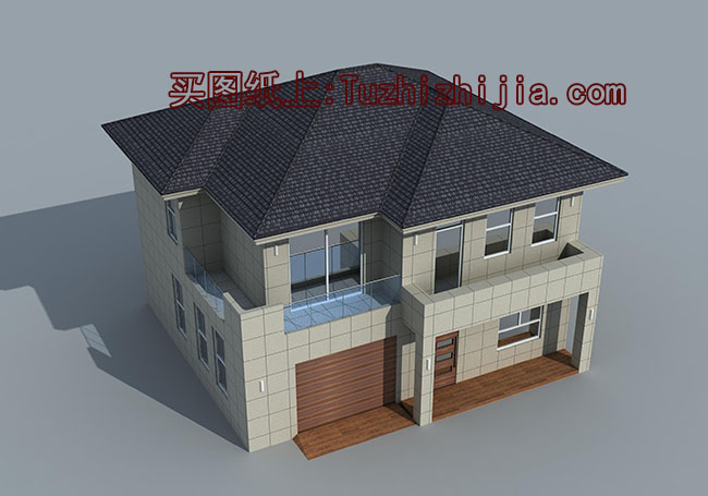 現(xiàn)代風(fēng)格二層別墅設(shè)計(jì)圖，外觀時(shí)尚、大氣