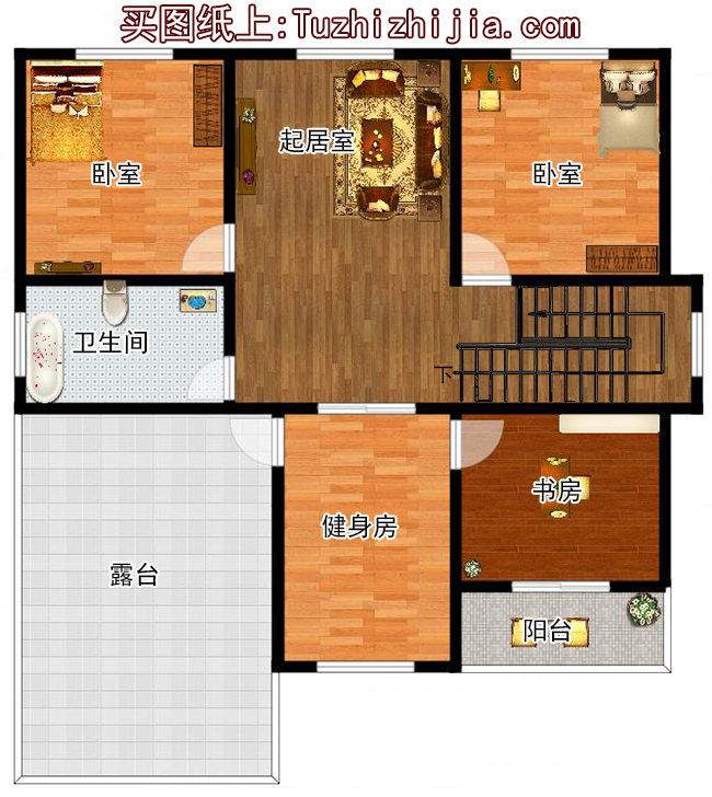 160平方米二層小別墅設(shè)計圖紙及效果圖大全，12X13米