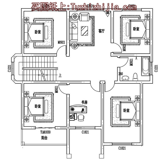 帶車庫現(xiàn)代三層樓房設(shè)計(jì)圖，外觀效果圖時尚、美觀