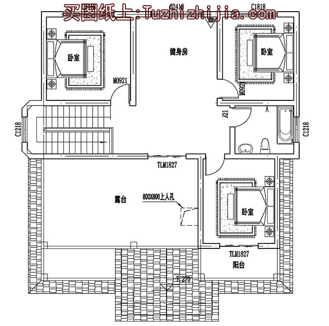 帶車庫現(xiàn)代三層樓房設(shè)計(jì)圖，外觀效果圖時尚、美觀