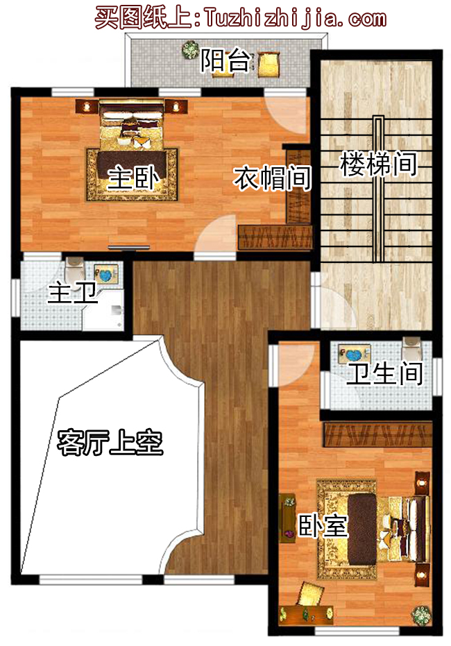 農(nóng)村四層復(fù)式房屋設(shè)計(jì)圖紙，占地105平方米預(yù)算35萬左右