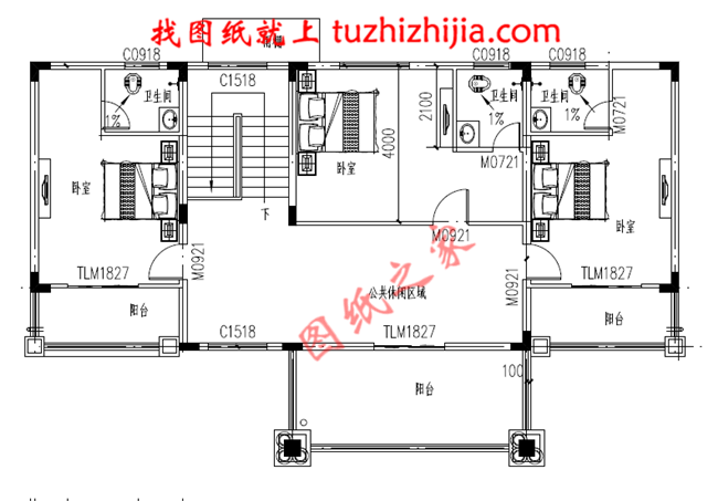 時(shí)尚大方的農(nóng)村二層自建房屋設(shè)計(jì)圖紙，占地120平米左右