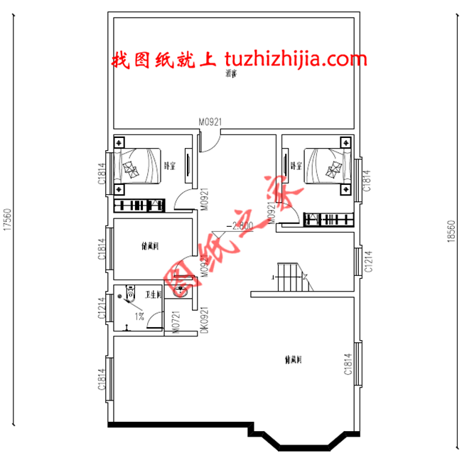 二層自建房屋設(shè)計(jì)圖，帶小院，帶地下室，外觀現(xiàn)代、時(shí)尚，內(nèi)部布局合理
