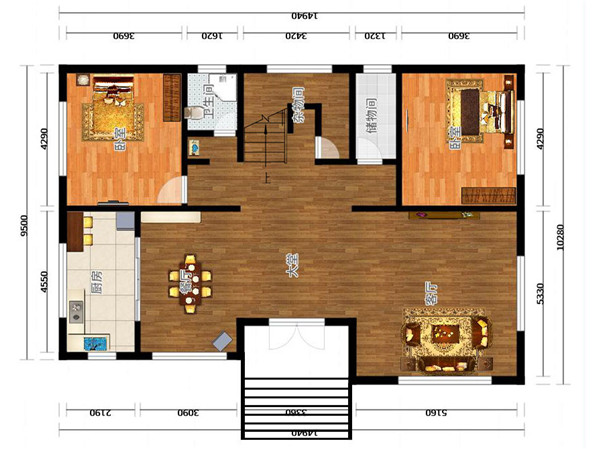 農(nóng)村20萬元二層小樓圖，老百姓也能建的起