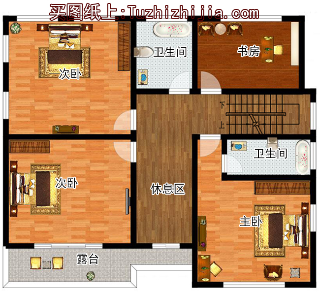 150平二層別墅房屋設(shè)計(jì)圖，現(xiàn)代風(fēng)格，造型精致