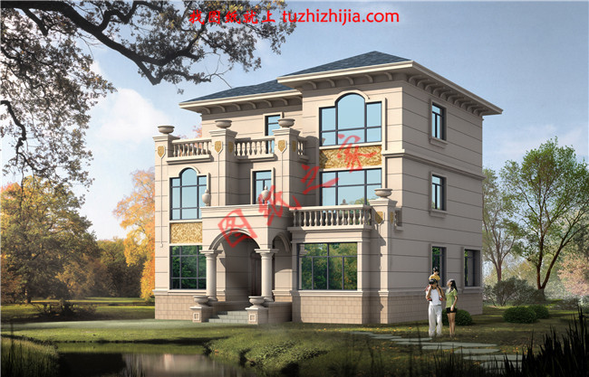 新農(nóng)村三層小別墅設(shè)計(jì)圖紙，占地160平左右，好看不貴