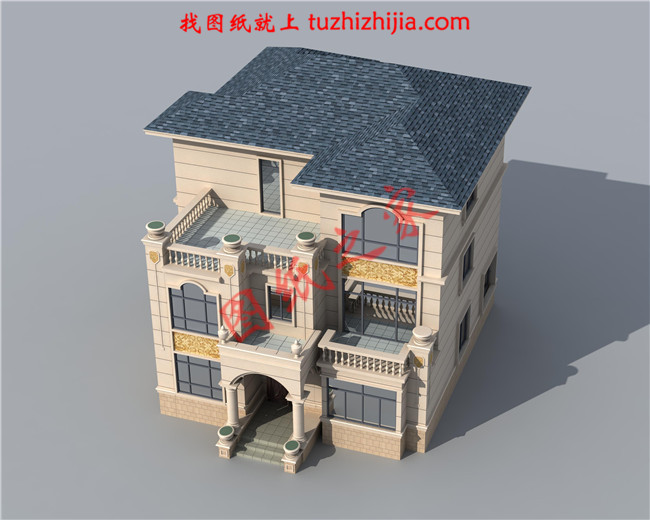 新農(nóng)村三層小別墅設(shè)計(jì)圖紙，占地160平左右，好看不貴