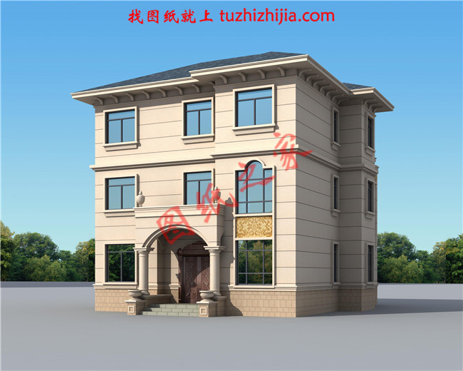 新農(nóng)村三層小別墅設(shè)計(jì)圖紙，占地160平左右，好看不貴