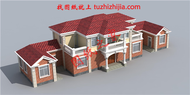 經(jīng)典二層農(nóng)村自建房屋別墅設(shè)計圖紙，占地110平米左右