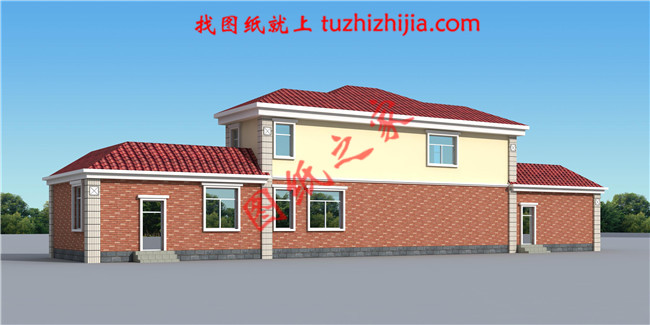 經(jīng)典二層農(nóng)村自建房屋別墅設(shè)計圖紙，占地110平米左右