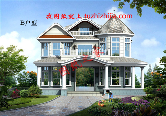 二層農(nóng)村小別墅，占地160平方米，今年最接地氣的農(nóng)村小別墅