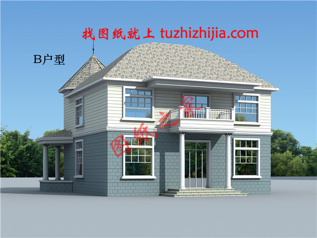 二層農(nóng)村小別墅，占地160平方米，今年最接地氣的農(nóng)村小別墅