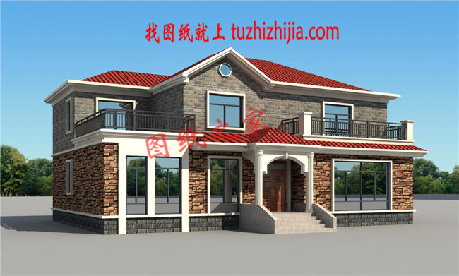 30萬以下的經典二層新農村別墅設計圖紙及效果圖，簡單大氣