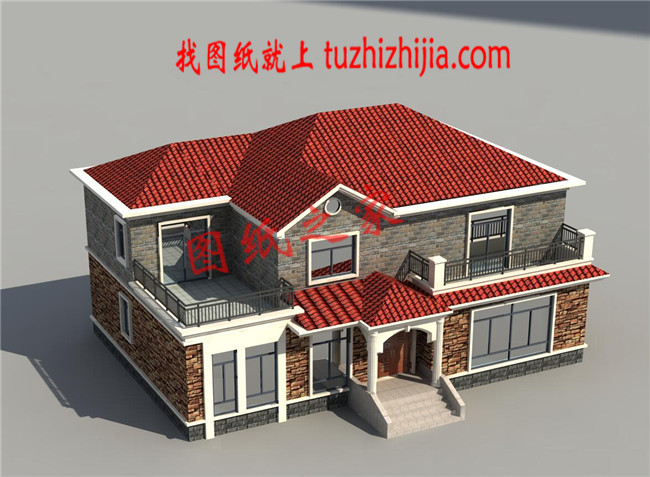 30萬以下的經典二層新農村別墅設計圖紙及效果圖，簡單大氣