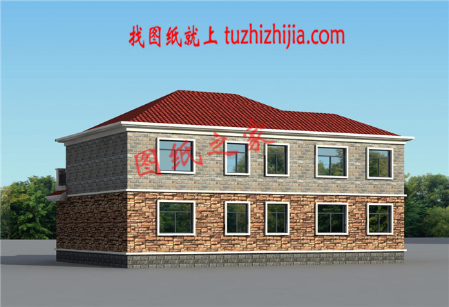 30萬以下的經典二層新農村別墅設計圖紙及效果圖，簡單大氣