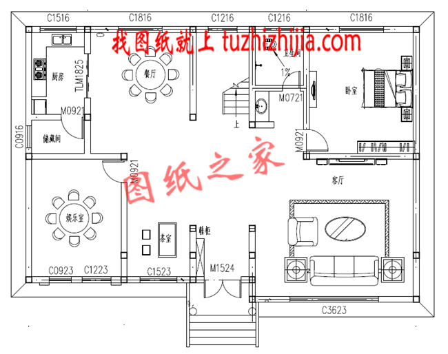 30萬以下的經典二層新農村別墅設計圖紙及效果圖，簡單大氣