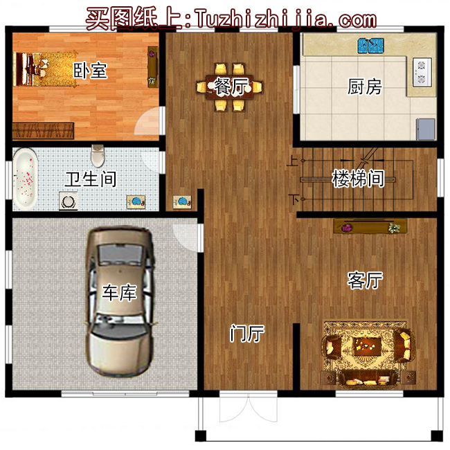 現(xiàn)代風(fēng)格二層別墅設(shè)計(jì)圖，外觀時(shí)尚、大氣