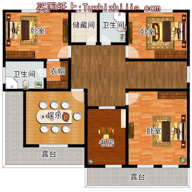 現(xiàn)代風(fēng)格二層別墅設(shè)計(jì)圖，外觀時(shí)尚、大氣