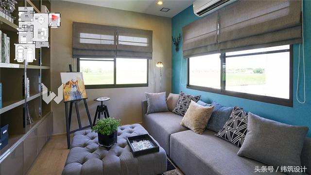 占地僅100平現(xiàn)代二層小別墅圖，地雖小，布局卻很合理