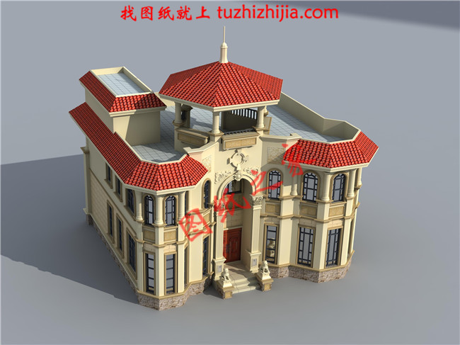 最新二層小別墅圖紙，別墅設(shè)計圖紙，占地160平米，客廳中空