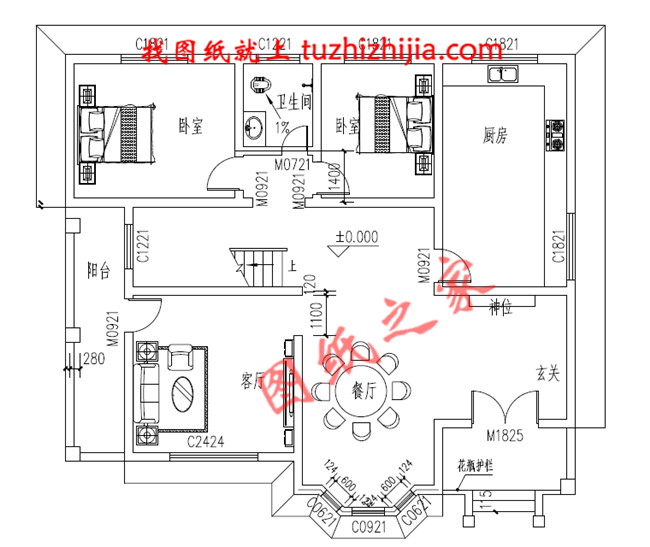 二層農(nóng)村小別墅設(shè)計圖，造價經(jīng)濟(jì)實惠，參考價30萬以內(nèi)