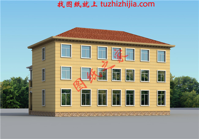 大氣、簡(jiǎn)約三層雙拼別墅設(shè)計(jì)圖，適合和父母同住，既相互關(guān)照又相互獨(dú)立