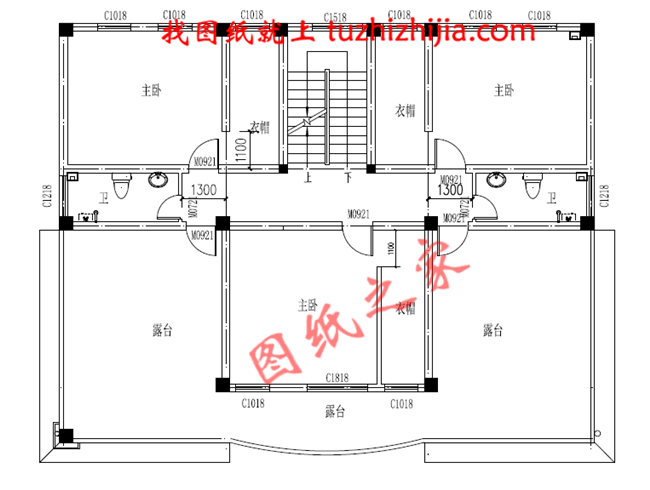 三層新農(nóng)村別墅設計圖片及全套圖紙，外形對稱，帶露臺，這個戶型宅基地大小適中