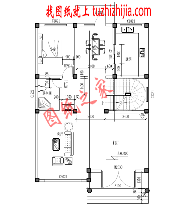 小戶型農(nóng)村三層房屋設計圖，占地120平米，布局非常合理，外表典雅華美