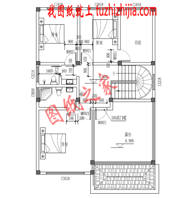 小戶型農(nóng)村三層房屋設計圖，占地120平米，布局非常合理，外表典雅華美
