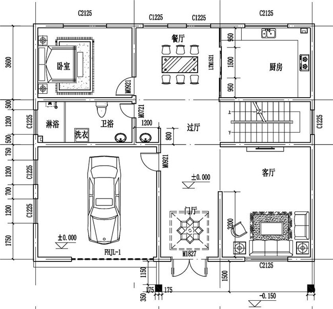 農(nóng)村現(xiàn)代新式二層樓房設(shè)計(jì)圖，超時(shí)尚