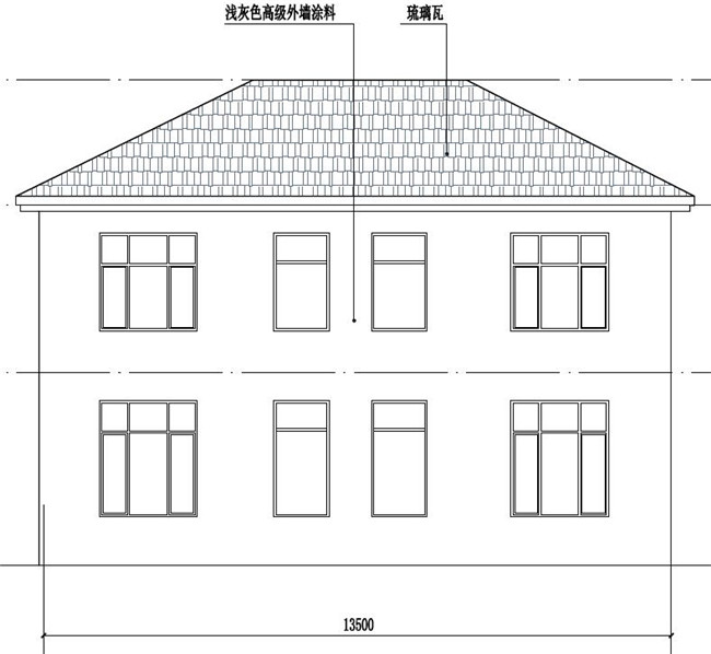 農(nóng)村現(xiàn)代新式二層樓房設(shè)計(jì)圖，超時(shí)尚