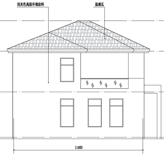 農(nóng)村現(xiàn)代新式二層樓房設(shè)計(jì)圖，超時(shí)尚