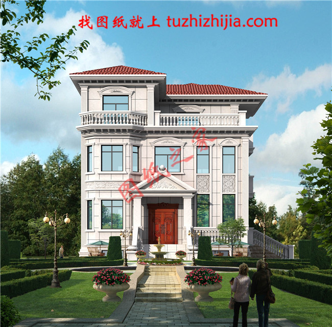 帶地下室新農(nóng)村三層房屋圖紙，高大上的外觀，內(nèi)部布局合理，經(jīng)典的造型