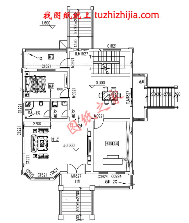 帶地下室新農(nóng)村三層房屋圖紙，高大上的外觀，內(nèi)部布局合理，經(jīng)典的造型