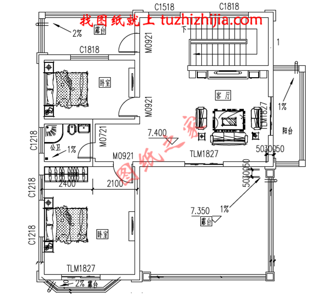 帶地下室新農(nóng)村三層房屋圖紙，高大上的外觀，內(nèi)部布局合理，經(jīng)典的造型
