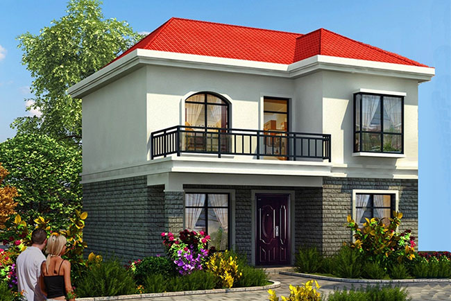 農(nóng)村13萬(wàn)元二層小樓設(shè)計(jì)圖，超有設(shè)計(jì)感的小戶(hù)型