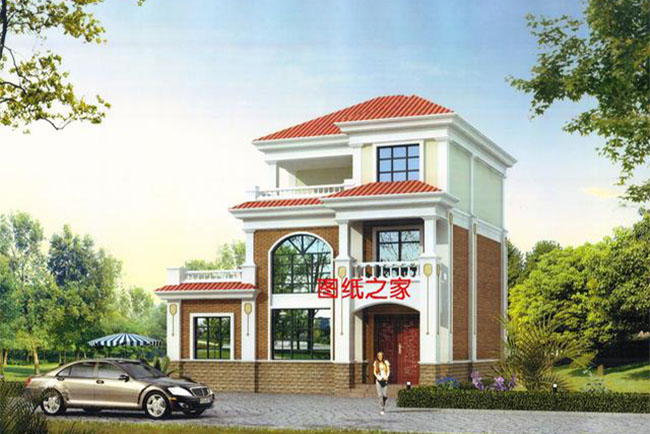 25萬左右農(nóng)村三層別墅圖，朋友看了都豎大拇指