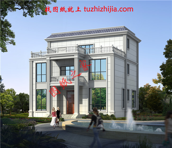 2018新款三層農(nóng)村小別墅設(shè)計(jì)圖紙，戶型方正，四平八穩(wěn)，建好了之后以后的日子里肯定順風(fēng)順?biāo)? /></p>
<p align=